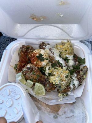 6 Elote Style Wings