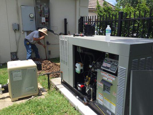 Installing a 36KW Generator.