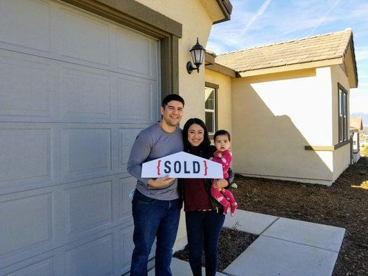 Great family that just purchased their first home.