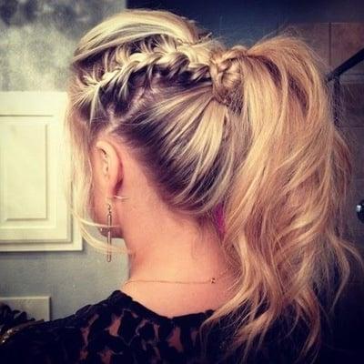 braids updo winter formal