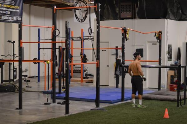 BAYLIFE Athletics Owner - Johnny Garcia Mid Training During Open Gym As The NORCALISTHENICS Team Has An Intense Training Session.