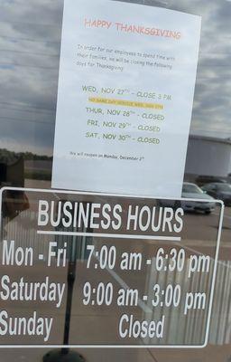 Business hours