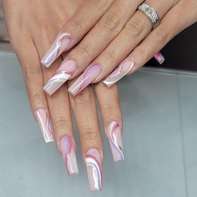 GEL-X Extensions with abstract design