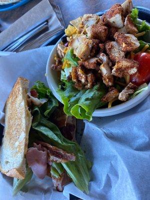 Fiesta Chicken Salad & Club Sandwich