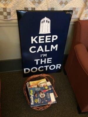 Dr Weiss is the best non-Galifrayan doctor!! So awesome this is in her lobby!