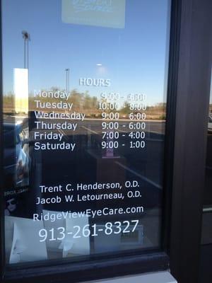 Here are their hours.. I showed up too early today.