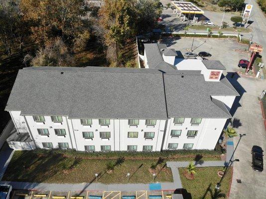 Hotel Roofing Replacement in Humble, TX.