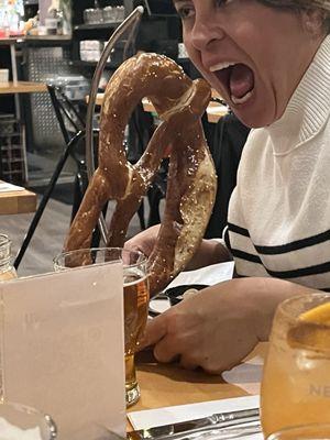 Giant pretzel