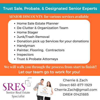 Your Trust Sale, Probate and Designated Senior Experts!