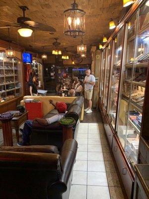 Fantastic selection of cigars and plenty of space to relax and enjoy them