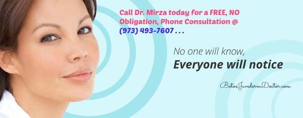 Call to speak with Dr. Mirza directly or visit our website to find out more about available treatments.