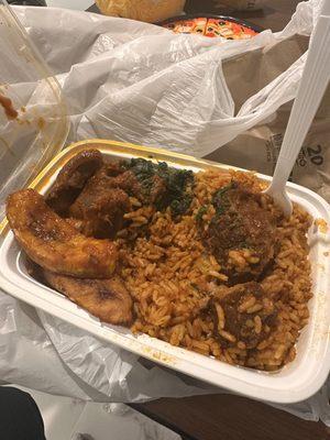 Meat with Jollof Rice Special