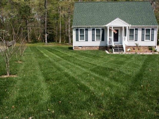 Big house, small house.  We are happy to help give you a great yard.