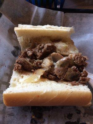 Swiss mushroom cheese steak!