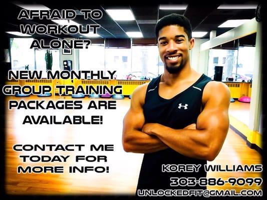 Affordable Monthly Group Training!