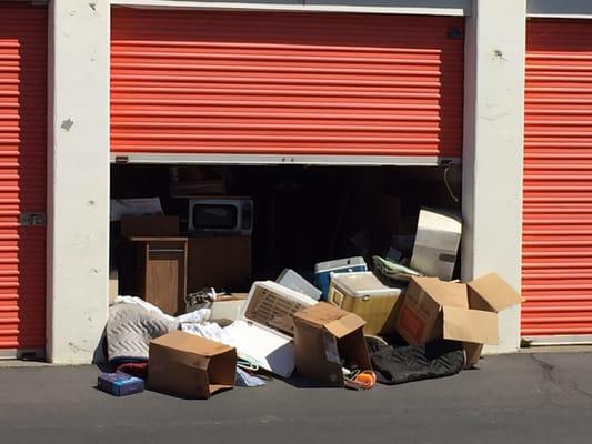 Late June 2016:  One of more than a dozen units ransacked during the fourth major break-in at this facility.