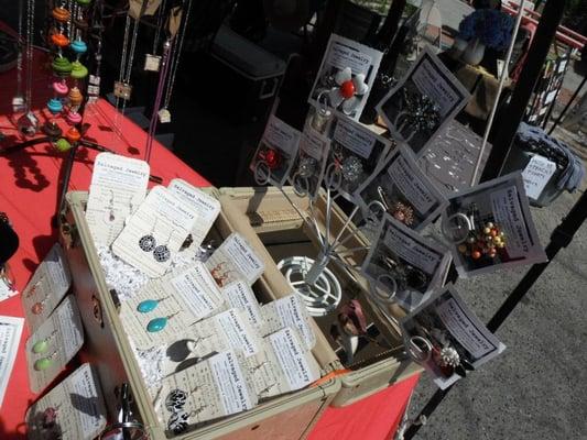 2012 Carrboro Craft Market - earrings & hair jewelry