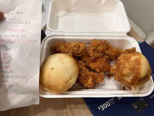 This is the 1 pound of chicken tenders