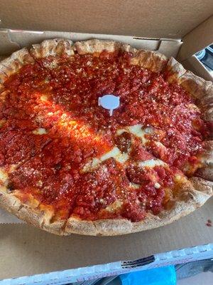 Chicago Style Deep Dish Cheese Pizza