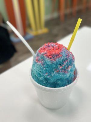 Cotton Candy Shaved Ice w/ Pop Rocks