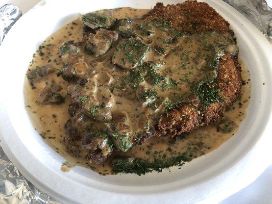 Hunter Style Schnitzel (soooo goood!!!!)