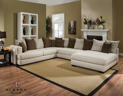 Albany 880 Credo Sectional Wide Chaise