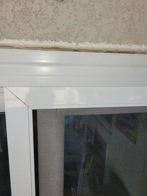 Poorly caulked window