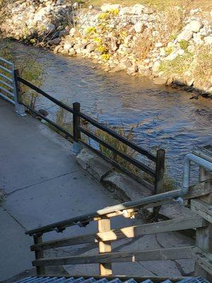 Photo view of CREEK from Main St. next to Paint Creek Tavern.  11/1/2022