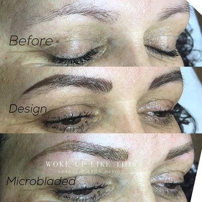 Eyebrow transformation with Microblading in Winter Park, Florida