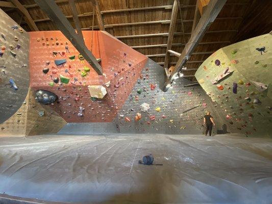 Main bouldering area