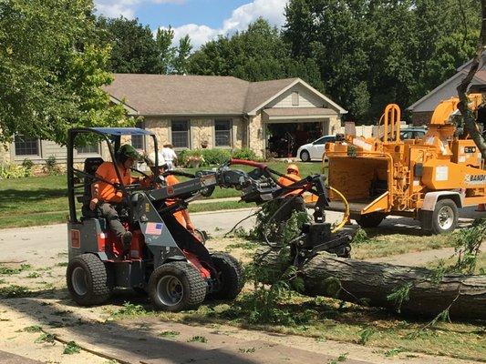 We have equipment to move heavy wood while keeping our employees safe from injury from lifting and moving heavy wood.