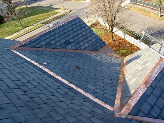 COPPER VALLEYS, COPPER RIDGE CAP, SLATE REPAIR