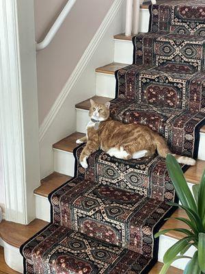 Oriental design stair runner