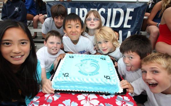 42 YEARS YOUNG! Surfside has been training youth for competitive swimming since 1969.