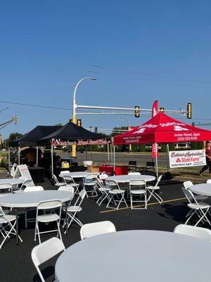 "Our Customer Appreciation event was a success! Huge Thank you to Wood Chuck Wood Fired Pizza for all their hard work!"