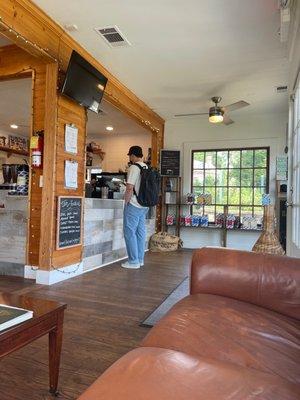 Interior of the coffee shop