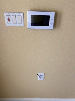 New place for pad that needs to be hooked up to existing outlet??? Why not old location?