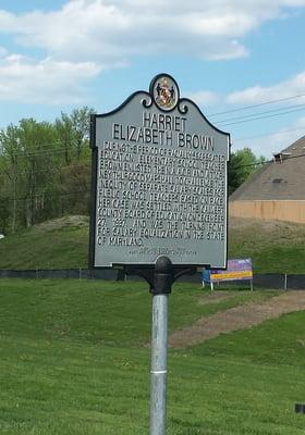 Harriet Elizabeth Brown Historical Marker