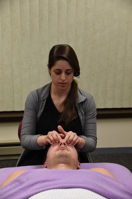 Sinus drainage massage