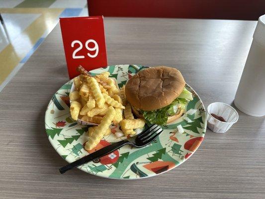 Cheeseburger and Fries