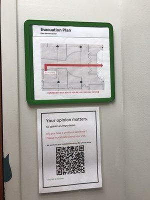 Information and feedback QR code