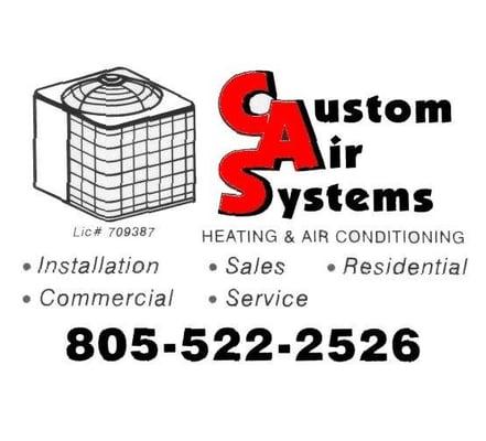 Custom Air Systems 805-522-2526