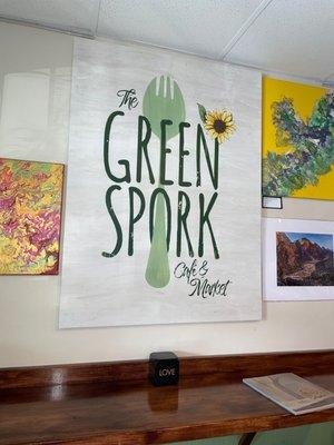 Green spork logo