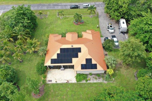 solar panels on new metal roof palm beach county