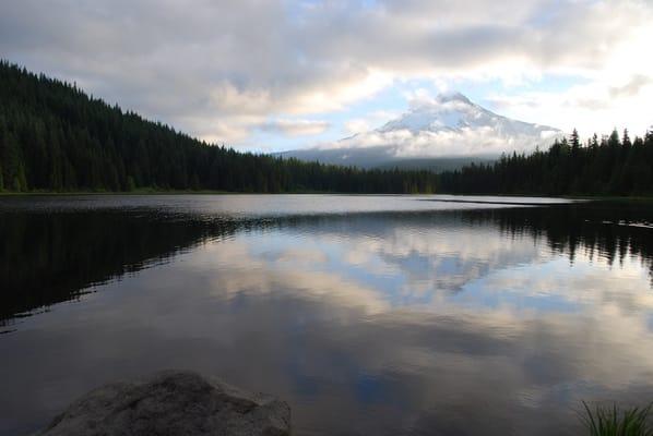 Mt. Hood from Trillium Lake - company camping trip 2012