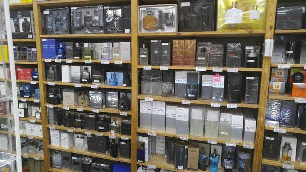 Wide selection in name brand fragrance