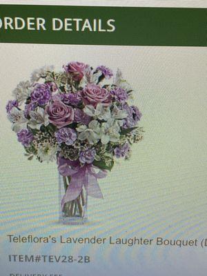 Teleflora arrangement ordered online from Heather's Flowers.