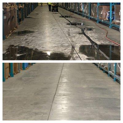 We can stabilize commercial warehouse floors to prevent dangerous movement when forklifts travel.  Mudjacking is a cost effective solution.