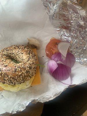 Breakfast bagel