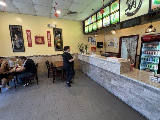 China Garden is not large. Only 4 tables with 4 chairs each. Most people order other online.